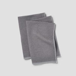 Sur La Table Essential Waffle-Weave Towels, Set of 2, Gray