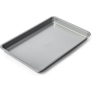 Sur La Table Jelly Roll Pan – 15.75″ x 10.75″ Aluminized Steel Baking Sheet with Nonstick Silicone Coating, Rolled Rims to Resist Warping, Durable & Easy-Release for Cookies, Cakes & More