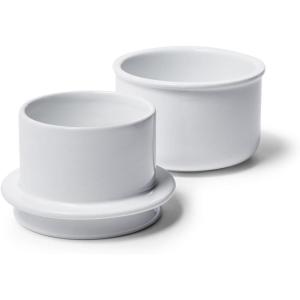Sur La Table Porcelain Butter Crock, French-Style Water-Sealed Crock for Spreadable Counter Butter Without Refrigeration