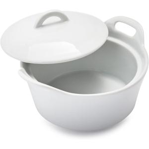 Sur La Table Porcelain Cocotte, 8 oz, White(White)