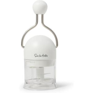 Sur La Table Ratchet Garlic & Ginger Chopper, White