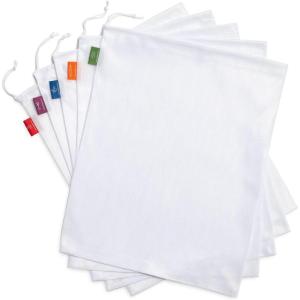 Sur La Table Reusable Produce Bags, Set of 5, Clear