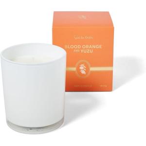 Sur La Table Sicilian Blood Orange Scented Candle, Hand-Poured Soy Blend with Bright Citrus and Tropical Floral Fragrance