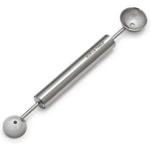 Sur La Table Stainless Steel Dual Melon Baller, Double-Ended Ball Scoop in Two Sizes for Melons, Butter and Decorative Presentations