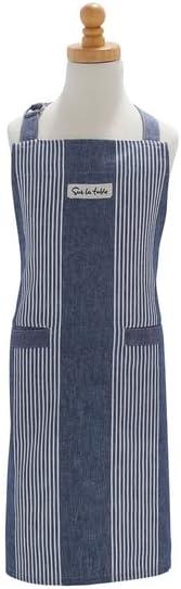 imageSur La Table Childs Striped Apron Blue