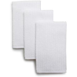 Sur La Table Bar Mop Kitchen Towels, Set of 3, Plush 100% Turkish Cotton Terry Towels for Industrial-Style Heavy Kitchen Use, Set of 3