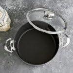 imageScanpan CS 75 QT Nonstick Dutch Oven Compatible with All Cooktops Induction Ready Metal Utensil Safe Oven Safe to 500F Dishwasher Safe