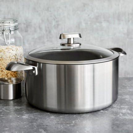imageScanpan CS 75 QT Nonstick Dutch Oven Compatible with All Cooktops Induction Ready Metal Utensil Safe Oven Safe to 500F Dishwasher Safe