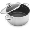 Scanpan CS+ 7.5 QT Nonstick Dutch Oven – Compatible with All Cooktops, Induction Ready, Metal Utensil Safe, Oven Safe to 500°F, Dishwasher Safe