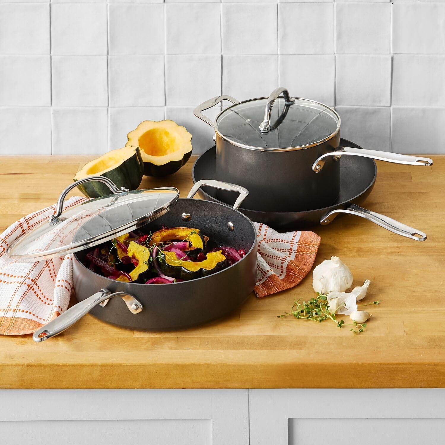 imageSur La Table Signature Hard Anodized Nonstick Skillet Black