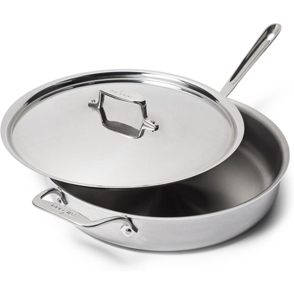 imageAllClad D5 Brushed Stainless Steel Saut Pans
