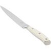 Sur La Table Kitchen Essential Tasting Kitchen German Steel Slicer Knife, 8-Inch Stainless Steel Blade – Professional Kitchen Knife with White Handle and Forged Full Tang(Eggshell White (8″ Slicer))