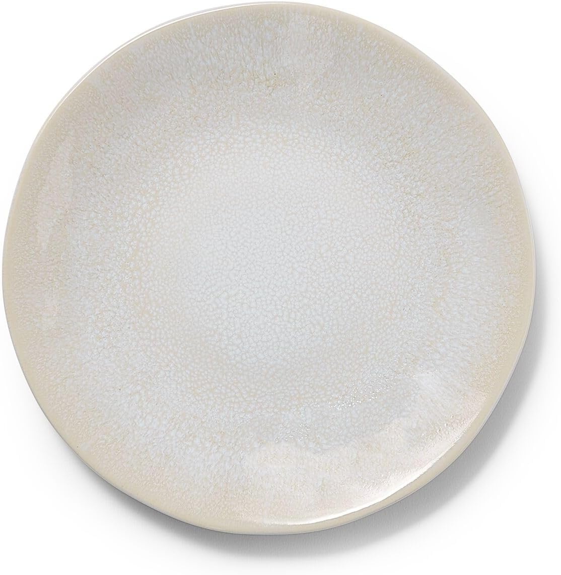 image:imageSur La Table Cloud Stoneware Dinnerware Set 12Piece Handcrafted Ceramic Collection Made in Portugal with Reactive Glaze Organic Design Dishwasher amp Microwave White