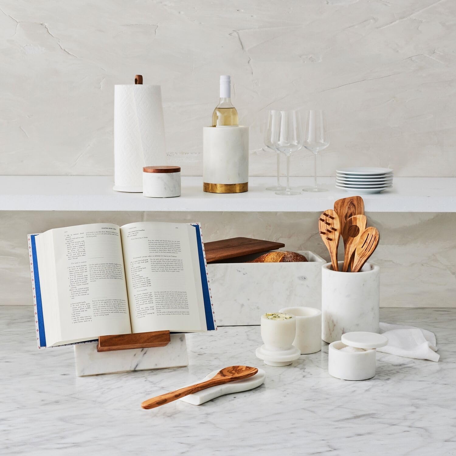image:imageSur La Table Marble Spoon Rest White