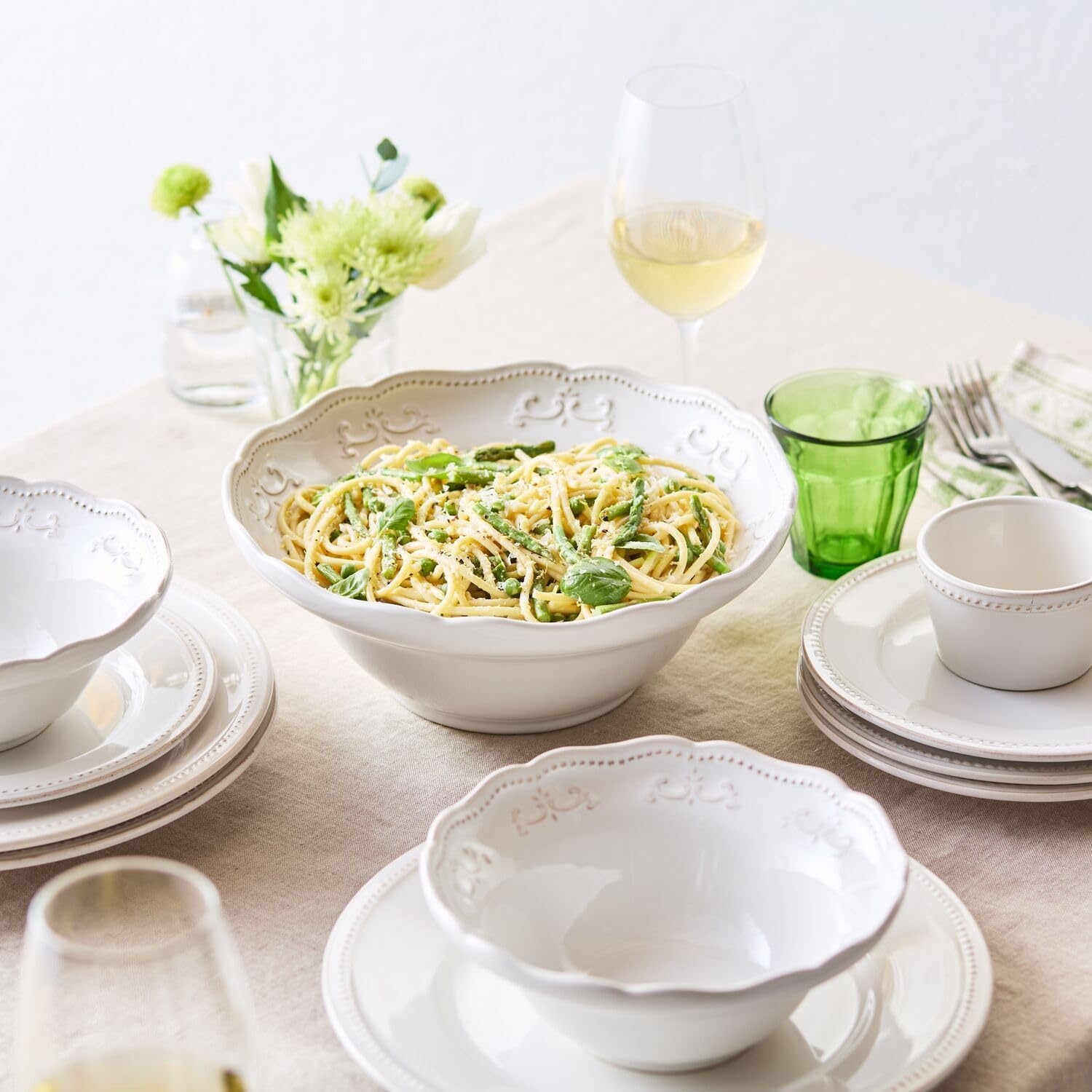 image:imageSur La Table Pearl Stoneware Salad Plates White