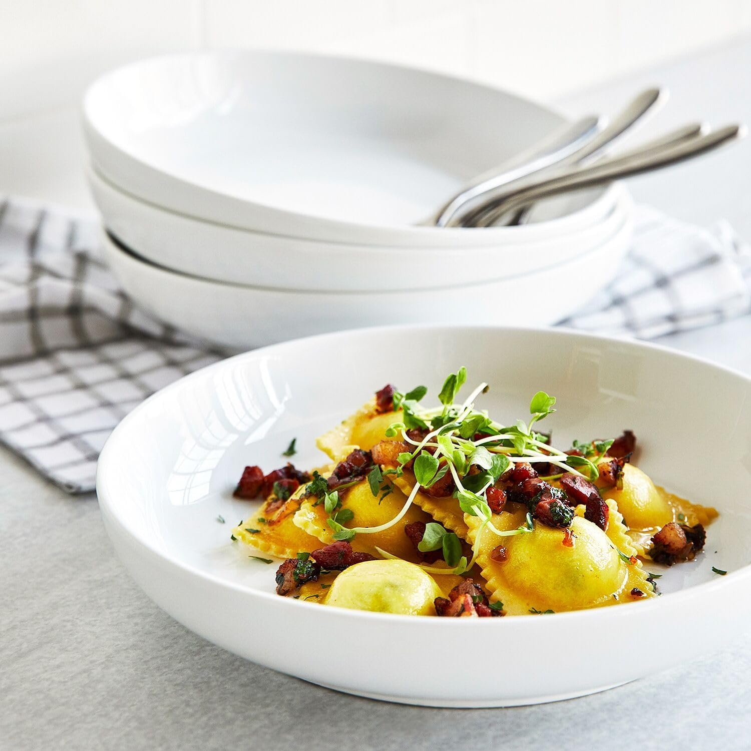 image:imageSur La Table Porcelain Pasta Bowl 10 White