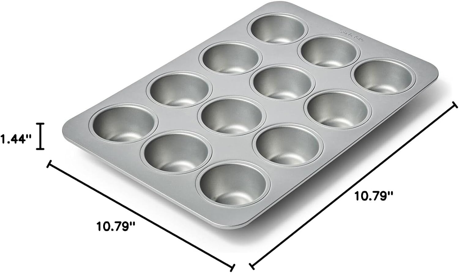image:imageSur La Table Signature Muffin Pan Aluminized Steel Bakeware with Nonstick Coating for Even Rising and Easy Release 12 Count