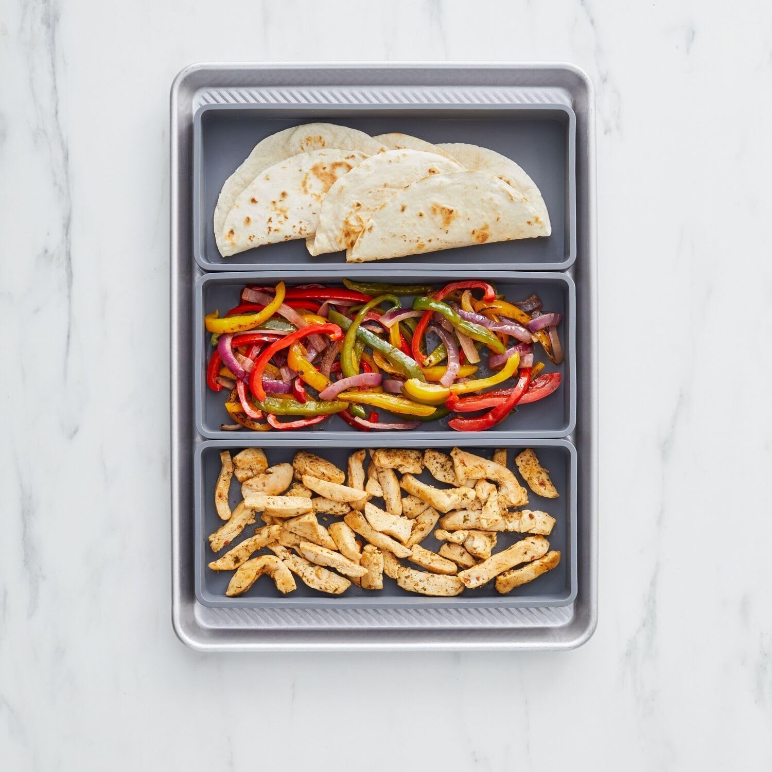 image:imageSur La Table Silicone Sheet Pan Trays Set of 3 LongLasting Nonstick Silicone Liners for Sheet Pans That Replace Parchment Paper Set of 3