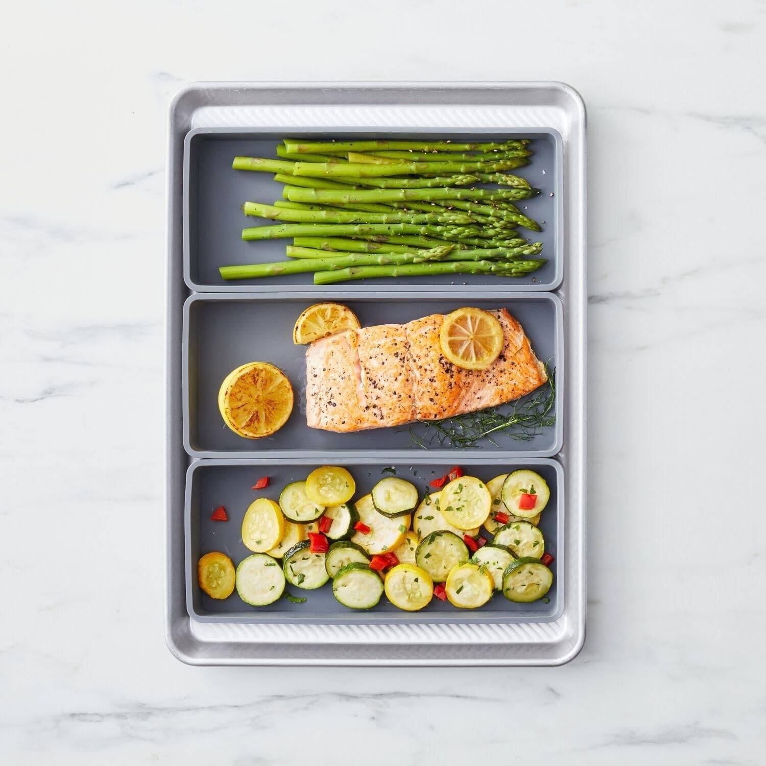 image:imageSur La Table Silicone Sheet Pan Trays Set of 3 LongLasting Nonstick Silicone Liners for Sheet Pans That Replace Parchment Paper Set of 3