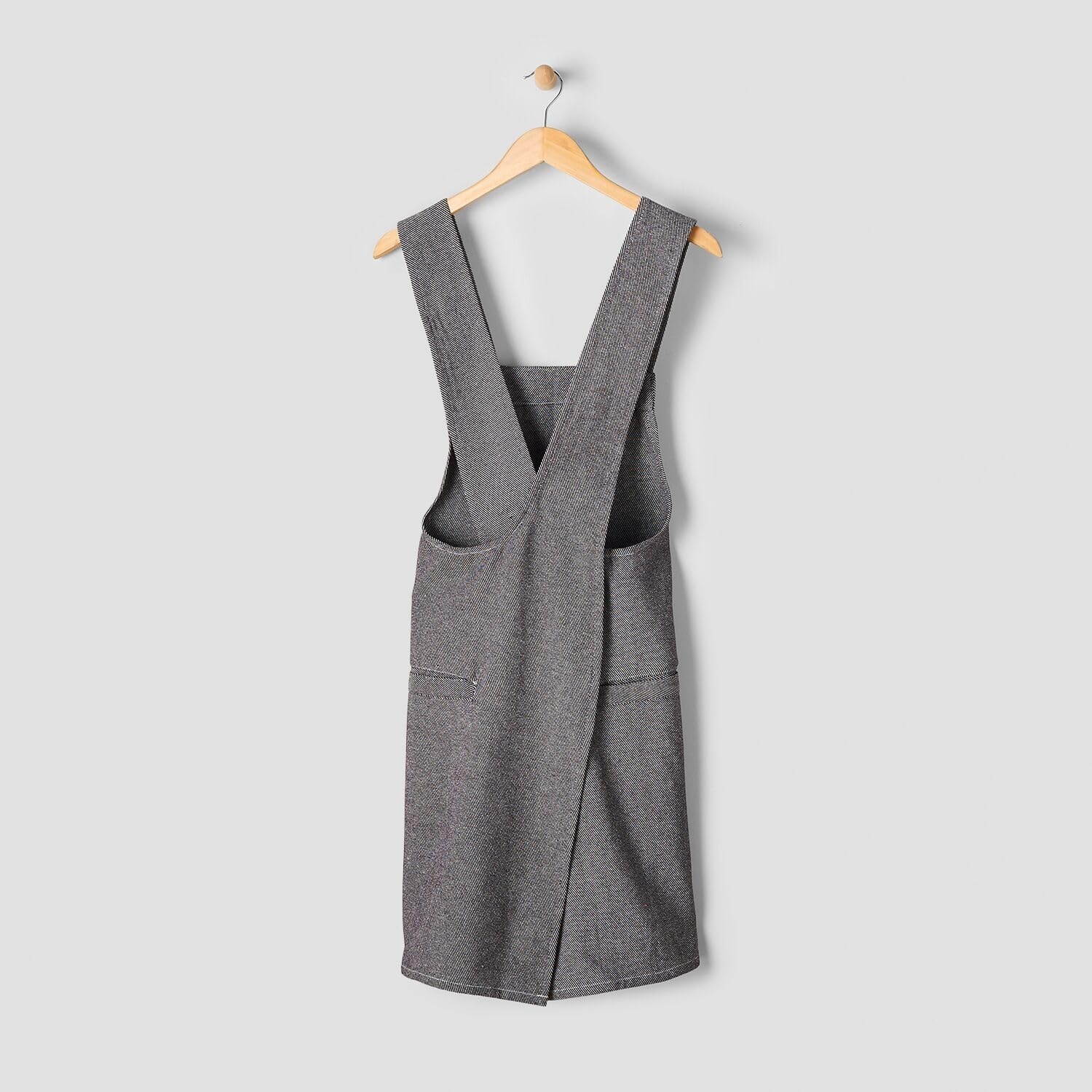 image:imageSur La Table Smock Denim Apron FullCoverage Cotton Denim Smock Apron with Pockets and Adjustable Neck Strap