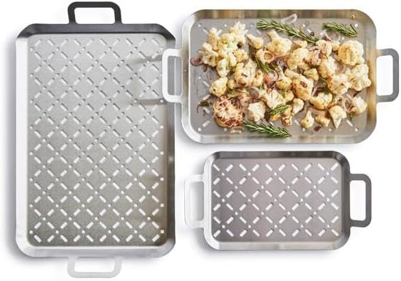 image:imageSur La Table Stainless Steel Grill Grids Set of 3