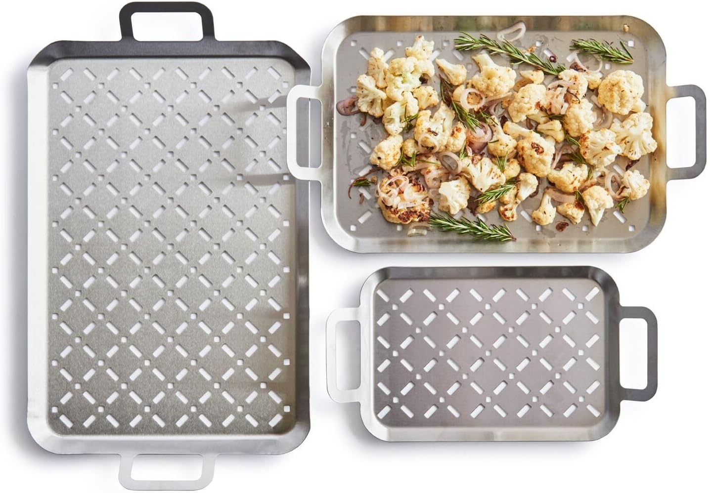 image:imageSur La Table Stainless Steel Grill Grids Set of 3