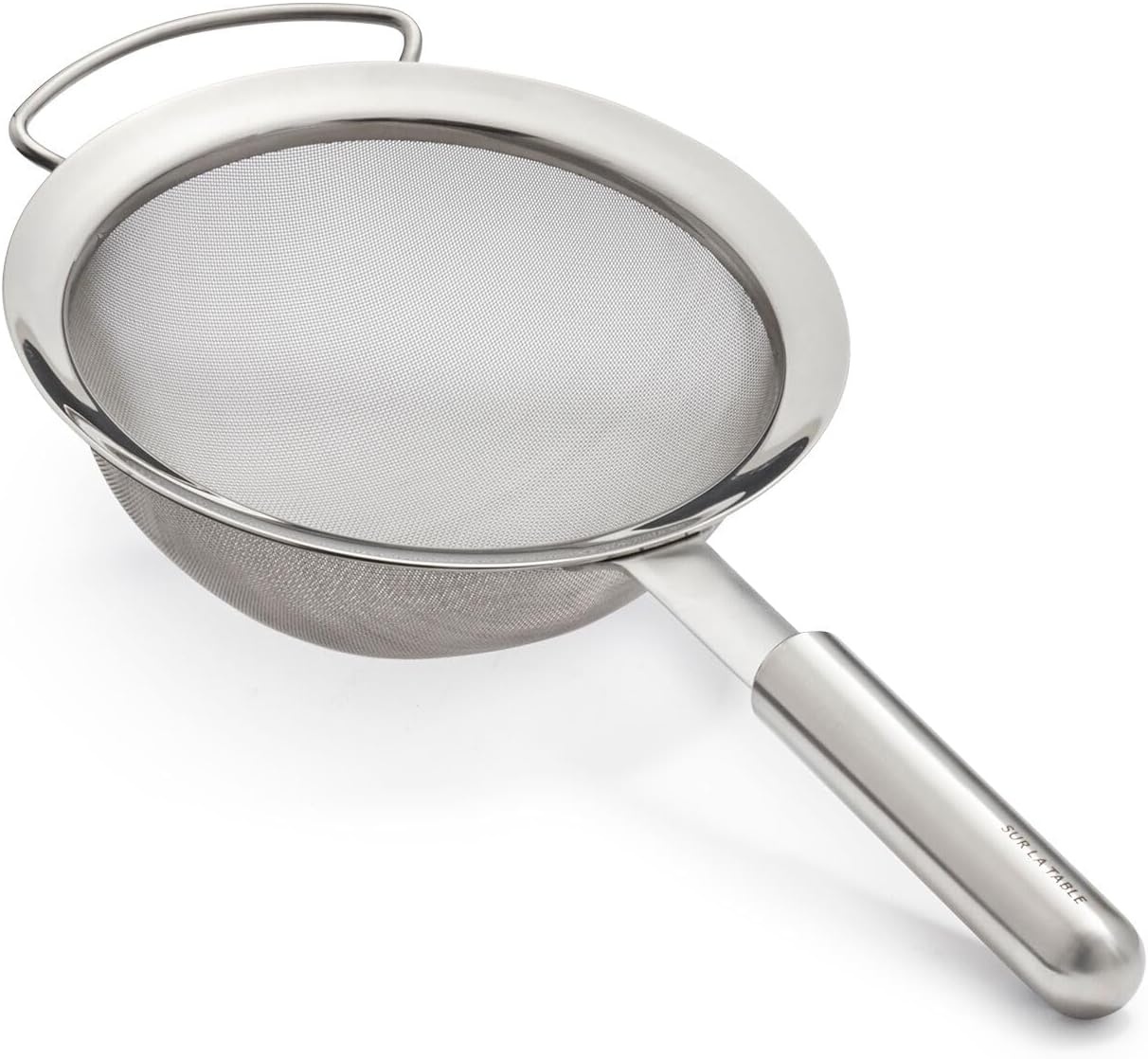 image:imageSur La Table Stainless Steel Sieve 925 Fine Mesh Strainer with Weighted Ergonomic Handle 188 NonCorrosive Metal for Sifting Rinsing amp StrainingSilver