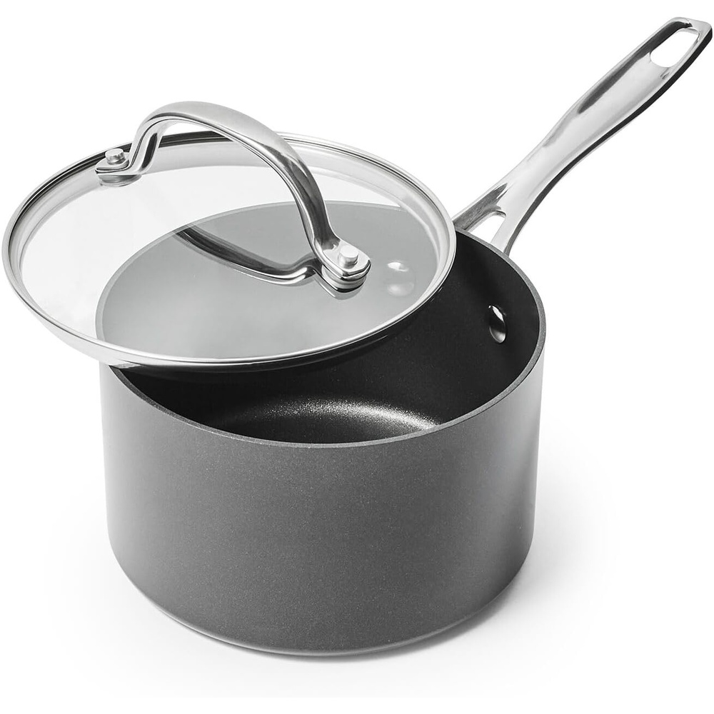 image:imageSur La Table Signature Hard Anodized Nonstick Saucepan BlackBlack