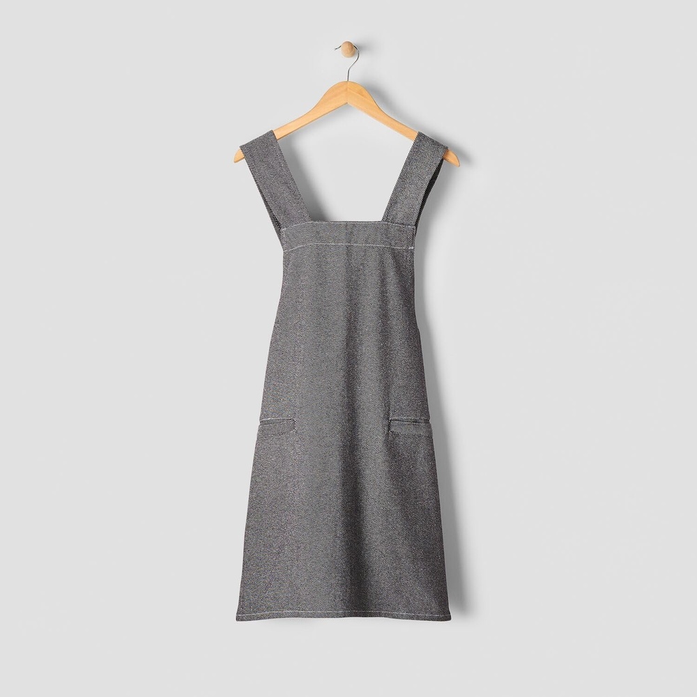 image:imageSur La Table Smock Denim Apron FullCoverage Cotton Denim Smock Apron with Pockets and Adjustable Neck Strap