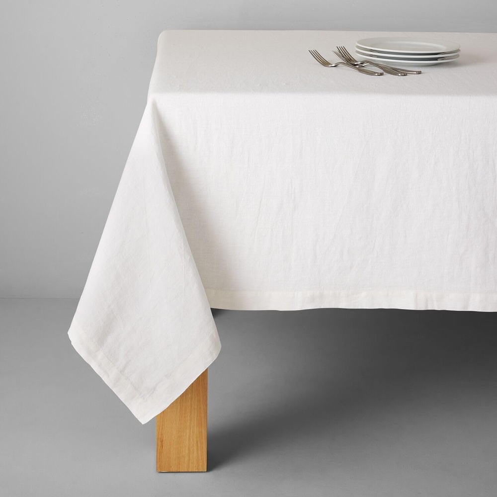image:imageSur La Table White Linen Tablecloth