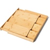 Sur La Table Adjustable Bamboo Spice Drawer Organizer, Brown