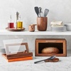 Sur La Table Black Walnut Utensil Crock , Brown