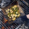 Sur La Table Grill Gloves, Black, Set of 2 Heat-Resistant Silicone BBQ Gloves for Grilling, Smoking and Oven Use, Set of 2