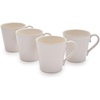 Sur La Table Pearl Stoneware Coffee Mugs, Set of 4, White