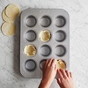 Sur La Table Platinum Pro Standard Muffin Pan, 12 Count, Silver