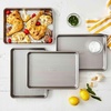 Sur La Table Platinum Quarter Sheet Pans, Set of 2 Commercial-Quality Aluminized Steel Pans for Even Heat and No Warping, Set of 2