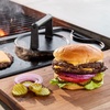 Sur La Table Smash Burger Kit – Heavy Cast Iron Press for Crispy Crust Patties, Oversized Beveled Spatula, Spice Shaker, 2 Recipe Cards – Premium Grill & Griddle Cooking Set