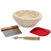 Sur La Table Bread Making Kit, Complete Artisan Baking Set with Proofing Basket, Lame, Bench Scraper and More