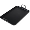 Sur La Table Carbon Steel Double Burner Griddle, 17″ x 11″, Black