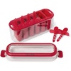Sur La Table Ice Pop Molds with Case, Set of 6 Molds with Fold-Out Handles Storage Case