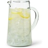 Sur La Table Recycled Glass Pitcher, Thoughtfully Made Handblown Recycled Glass Pitcher for Water, Cocktails and Cold Beverages