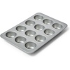 Sur La Table Signature Muffin Pan, Aluminized Steel Bakeware with Nonstick Coating for Even Rising and Easy Release, 12 Count