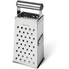 Sur La Table Stainless Steel Box Grater, Four-Sided Stainless Steel Grater with Fine, Medium, Coarse and Slicing Surfaces