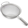 Sur La Table Stainless Steel Sieve – 9.25″ Fine Mesh Strainer with Weighted Ergonomic Handle – 18/8 Non-Corrosive Metal for Sifting, Rinsing & Straining(Silver)