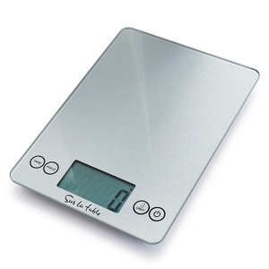 Sur La Table Digital Kitchen Scale, Ultra-Slim Food Scale with Tare Function, LCD Display and Multiple Unit Modes, 15 lb