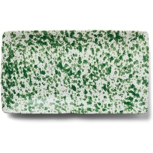 Sur La Table Green Splatter Platter