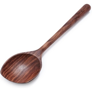 Sur La Table Walnut Sauté Spoon, American Black Walnut Cooking Spoon for Stirring, Sautéing and Saucing in Any Cookware