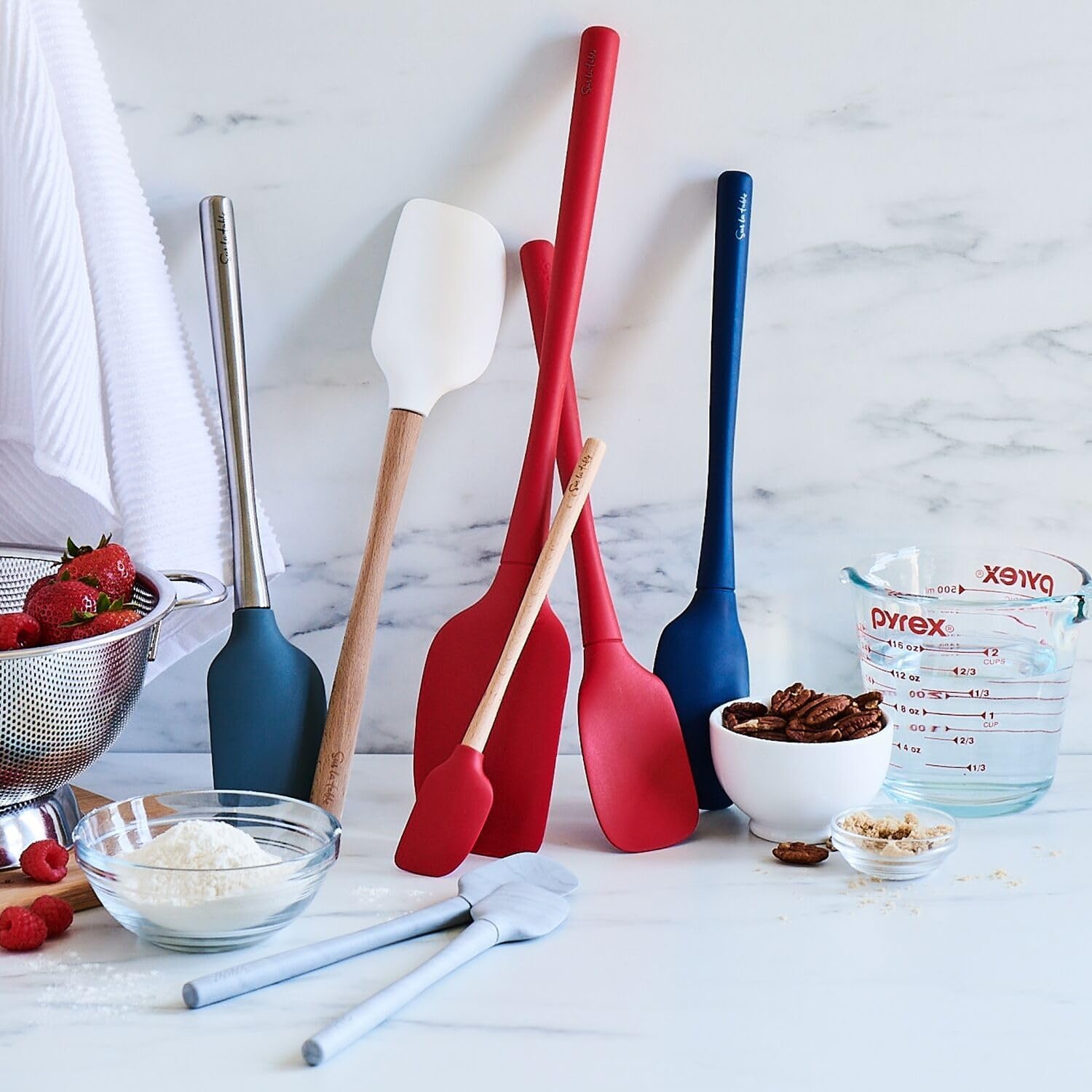 image:imageSur La Table FlexCore Silicone Spatula ButterNavy
