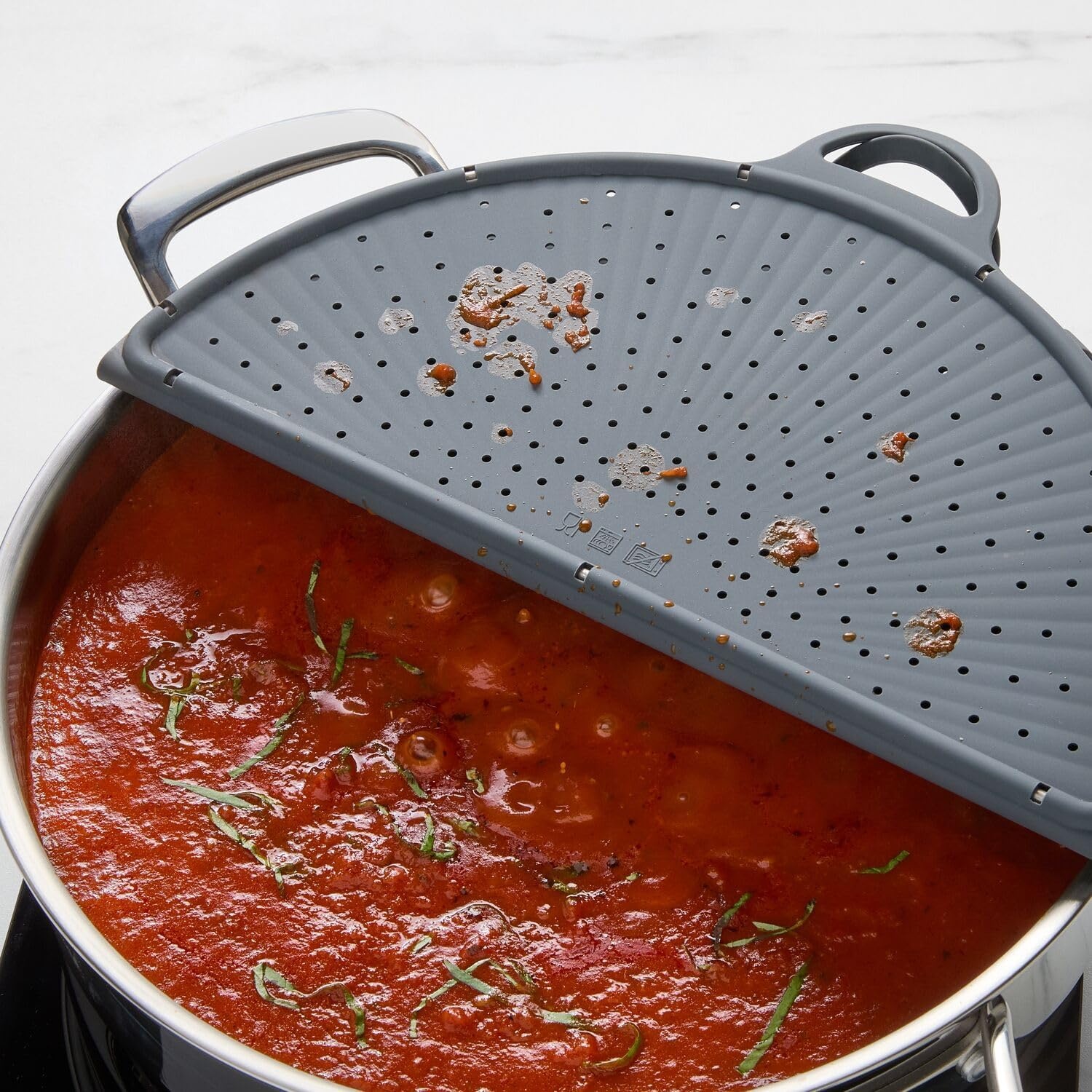 image:imageSur La Table Folding Silicone Splatter Guards Gray