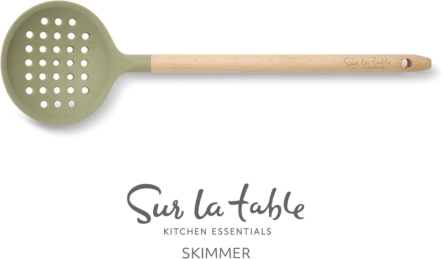 image:imageSur La Table Kitchen Essential Mealcraft Silicone Spatula Juniper GreenJuniper Green SiliconeBeechwood
